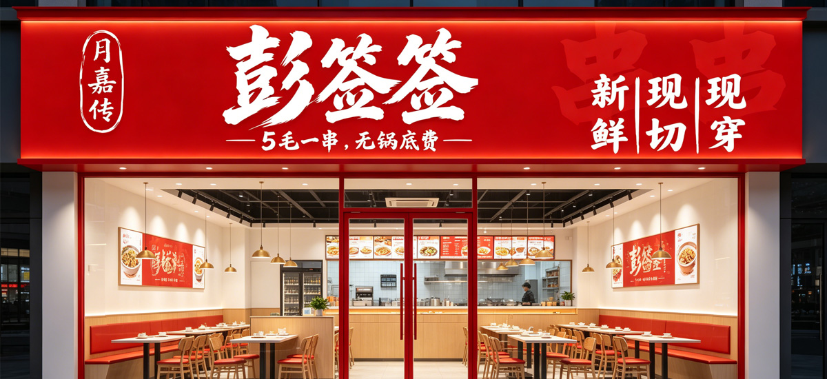 成都串串餐饮店形象设计执行安装